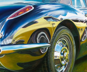 Corvette Car Art Print| Vette on Vette