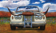 Rolls-Royce Car Art Print| Texas Long Horn