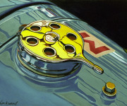Bugatti Car Art Print|Bugatti Tipo Gas Cap