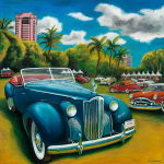Packard Car Art Priint|1940 Darrin Packard