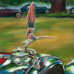 Cadillac Car Art Print|Cadillac V16 Hood Ornament
