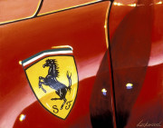 Ferrari Car Art Print|Ferrari Door