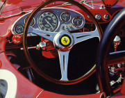 Ferrari Car Art Print|Ferrari  Cockpit