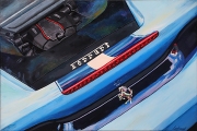 Ferrari Car Art Print | 488 Pista V8