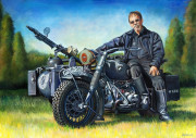 BMW Motorcycle Art Print|Portrait of Vech