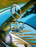 Mercedes-Benz Car Art Print|Mercedes Hood Ornament|Amelia Concours