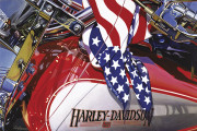 Harley Davidson Motorcycle Art Print|American Dream