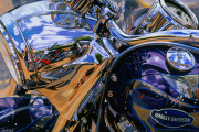 Harley Davidson Motorcycle Art Print|Partly Cloudy in Daytona