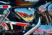 Harley Davidson Motorcycle Art Print|Power Up