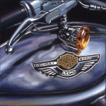 Harley Davidson Motorcycle Art Print| V-Rod