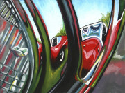 Jaguar Car Art Print|Jag  Reflection