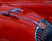Jaguar Car Art Print|XK150 Hood